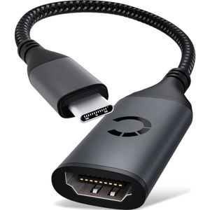 USB - C -naar HDMI adapter - verbind camera's, laptops, desktops, tablets en smartphones aan monitor, televisie of projector