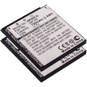 2x Casio Exilim EX-Z85 Accu Batterij