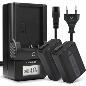 2x Sony Cyber-Shot DSC-RX10M2 Accu Batterij + Oplader 1030mAh van CELLONIC