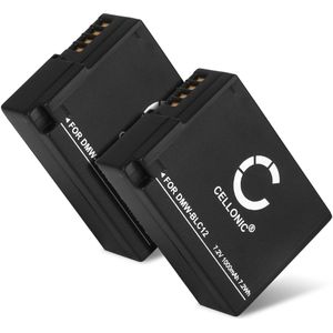 2x Panasonic Lumix DMC-FZ200 Accu Batterij 1000mAh van CELLONIC