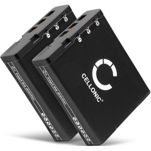 2x Batterij voor Casio Exilim EX-ZR200 Accu 1800mAh
