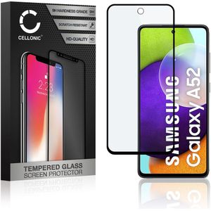 Samsung Galaxy A52s 5G Schermbeschermer 9H getemperd glas 3D Case-friendly van CELLONIC
