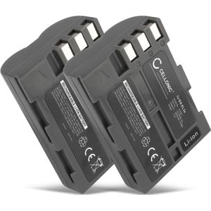 2x Nikon D300 Accu Batterij 2000mAh van CELLONIC