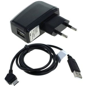 Samsung SGH-C520 Oplader + USB Kabel - 1m Laadkabel & AC stroomadapter van subtel