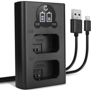 USB Dubbele Oplader voor Sony SLT-A35 - Snelle en Slimme Lader, Laadkabel Voeding USB Kabel