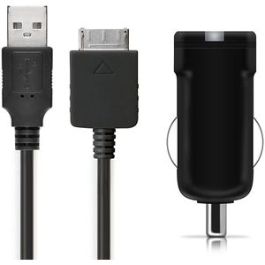 Sony NW-A55L Autolader USB aansluiting voor smartphone, tablet en andere devices. Compatibel met Sony Walkman NW-A55L NWZ-ZX2 NWZ-A15 A10 NWZ-A816 A81