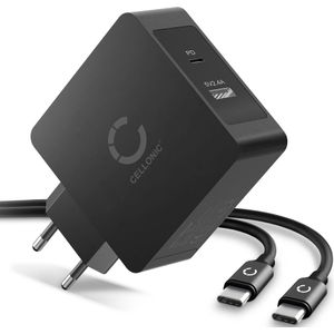 Samsung Galaxy Tab A7 (LTE) SM-T505 Oplader + USB Kabel - 2m Laadkabel & AC stroomadapter van CELLONIC