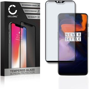 OnePlus 6 Schermbeschermer 9H getemperd glas 3D Full Cover van CELLONIC