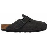 Klomp Birkenstock Unisex Boston Suede Leather Velvet Grey Narrow-Schoenmaat 36