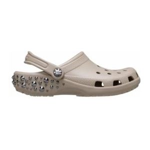 Crocs - Classic Studded Clog - Klomp - Taupe - Sleehak 5 cm