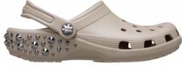 Crocs - Classic Studded Clog - Klomp - Taupe - Sleehak 5 cm