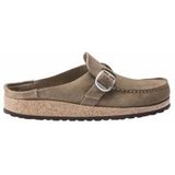 Klomp Birkenstock Women Buckley Suede Leather Gray Taupe Narrow-Schoenmaat 42