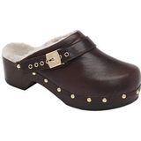 Medische Klomp Scholl Women Pescura Robin Leather Brown-Schoenmaat 37