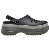 Klomp Crocs Unisex Classic Stacked Clog Black-Schoenmaat 36 - 37
