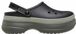 Klomp Crocs Unisex Classic Stacked Clog Black-Schoenmaat 36 - 37