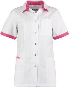 Zorgjas Haen Women Trend Line Fijke Wit Shocking Pink Contrast