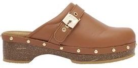 Scholl - Pescura - Clog - Cognac - Kork - Leer