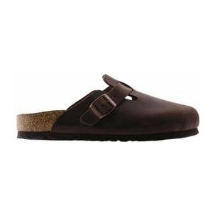 Klomp Birkenstock Unisex Boston Soft Footbed Oiled Leather Habana Regular-Schoenmaat 41