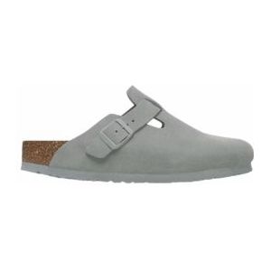 Klomp Birkenstock Unisex Boston Suede Leather Pure Sage Narrow-Schoenmaat 43