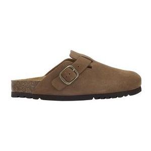 Klomp Scholl Women Fae New Suede Sa Taupe-Schoenmaat 36