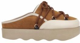 Klomp Scholl Women Lindsay E Suede Leather Chalk Brandy-Schoenmaat 39