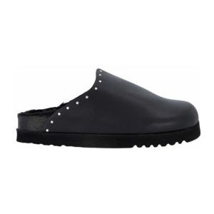 Klomp Scholl Women Fae Studs Leather Black-Schoenmaat 42