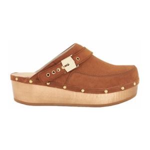 Klomp Scholl Women Withney Suede Te Brandy-Schoenmaat 36