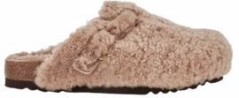 Scholl - Fae New F - Klompen - Beige - Schapenvacht