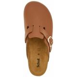 Klomp Scholl Women Fae New Leather Cognac-Schoenmaat 35
