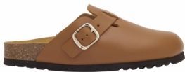 Klomp Scholl Women Fae New Leather Cognac-Schoenmaat 40