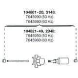 Eheim Rotor 50 Hz met As voor 104801-20/3148