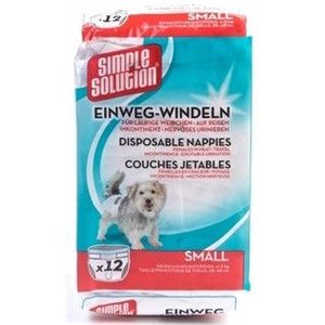 Simple solution Wegwerp-hondenluier - 12 stuks S - 38-48cm/4-7kg