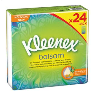 Kleenex Zakdoeken Balsam 24 pakjes a 9 zakdoekjes