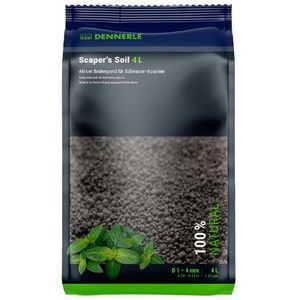 Dennerle Scaper's Soil Zwarte Bodem 1-4MM 4 Liter