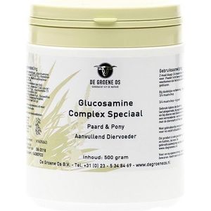 De groene os Glucosamine complex speciaal paard & pony 500gr