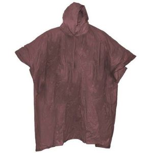 Duurzame regenponcho zwart voor volwassenen