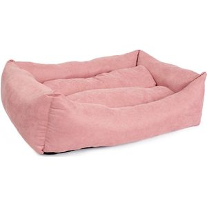 Duvo+ Mand Rechthoekig Velvet Roze M - 67x50x22cm