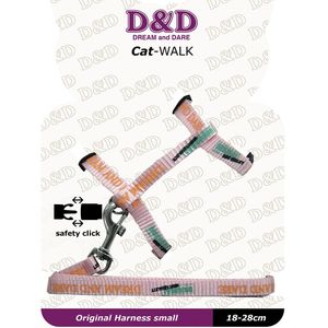 D&D Home Catwalk/Original Small Harness 18-28CM Roze