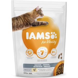 Iams Iams For Vitality Cat Adult Indoor Chicken 800G