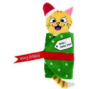 Kong Pluche kat holiday pull-a-partz present Kerstknuffel