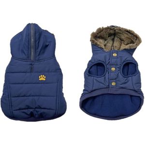 Duvo+ Hondenjas Puffer Blauw S - 40CM