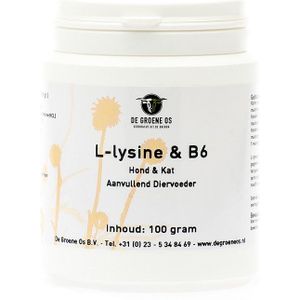 De groene os L-lysine & B6 hond & kat 100gr