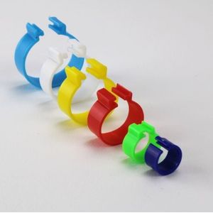 MS Click-ringen voor pluimvee 16 mm Wit