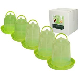 Gaun Pluimvee drinktoren Lime groen 5 liter