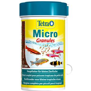 Tetra Micro granules 100 ml | korrelvoer voor kleine siervissen
