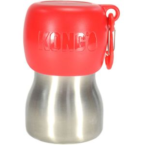 Kong H2O RVS waterfles 280 ml Rood