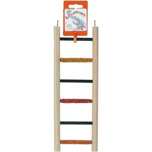 Birrdeeez Budgie Ladder 6 step All Wood