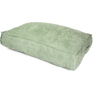 Duvo+ Kussen Rechthoekig Velvet Groen XL - 116x84x21cm