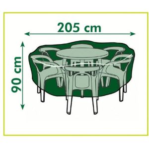 Nature Beschermhoes Voor Tuinset Rond 90xØ205cm