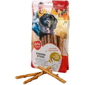 Duvo+ Chew! Kip Sticks | hondensnacks 12,5 cm - 30 stuks